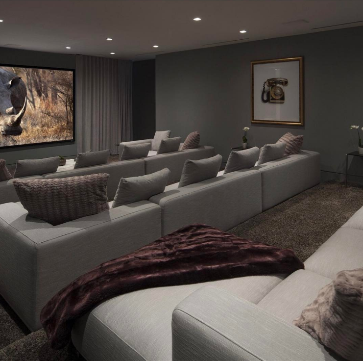 Boca Raton Florida Custom Home Theater